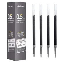 

20 Pcs/Box 0.5mm Blue Black Red Ink Gel Pen Refill 11CM Length Refills for Automatic Pen School Student Exam Writing Stationery
