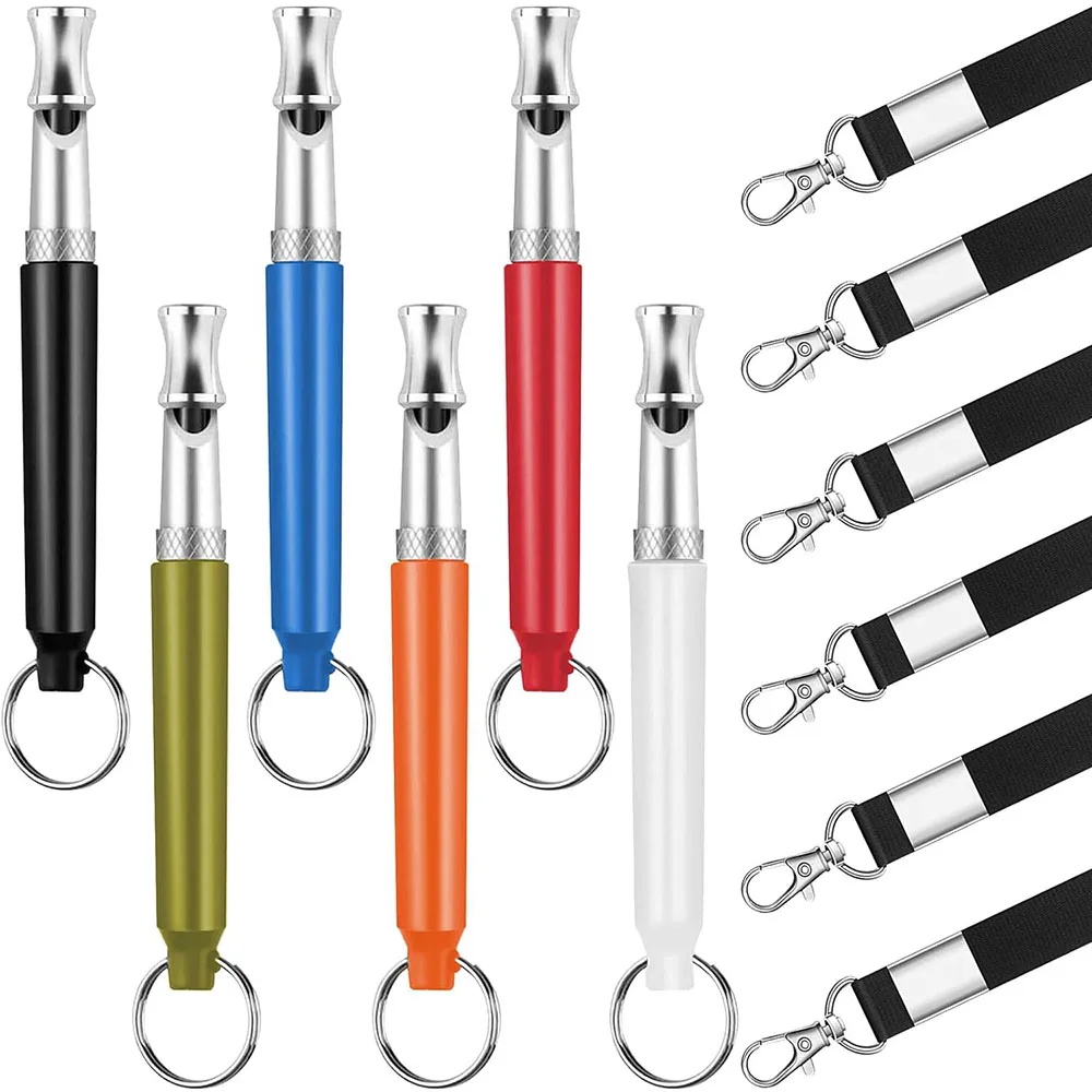 Dog Whistle dog trainer with Lanyard Stop Neighbor Dog from Barking Adjustable Ultrasonic Silent Whistle Professional Pet Training Tools dog whistle