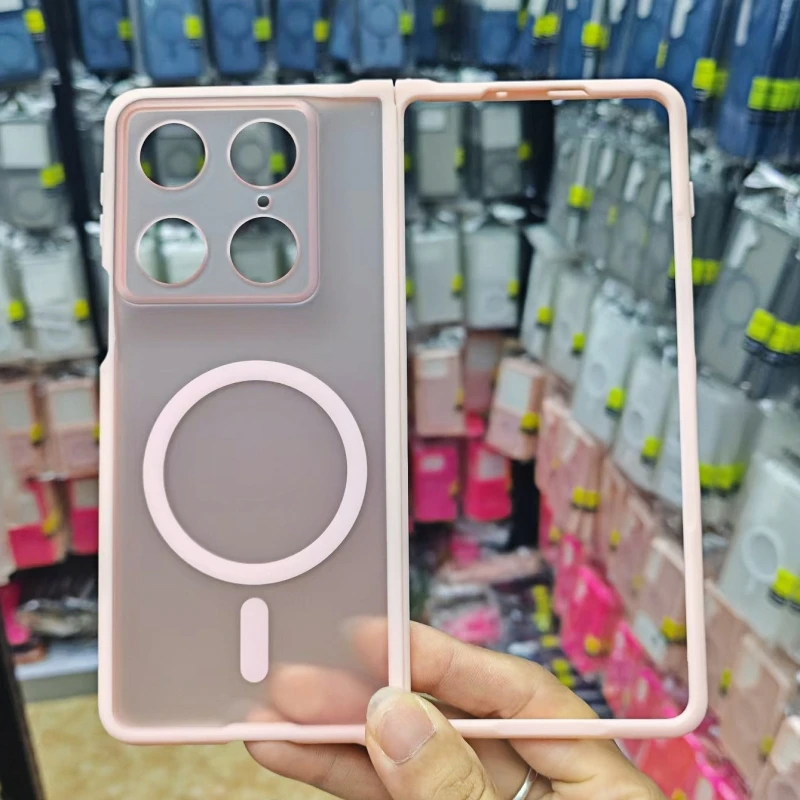 Matte TPU Magnetic Wireless Charging Protective Phone Cover