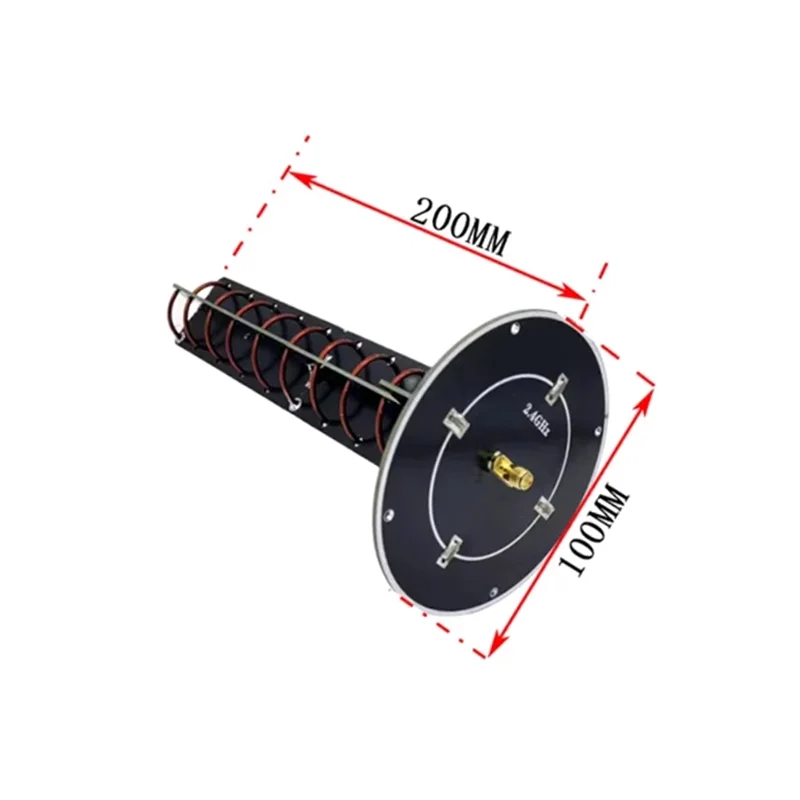 2.4GHz 고이득 지향성 나선형 안테나, 향상된 이미지 전송 및 원격 제어 범위 2400MHz A-A12I