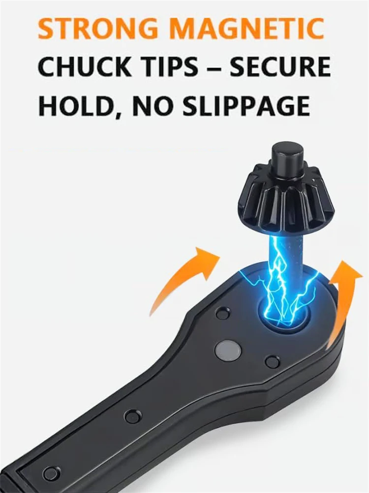 2-In-1 Drill Chuck Ratchet Spanner Reusable Chuck Key Replacement Chuck Key Wrench for Electric Drills Power Tools