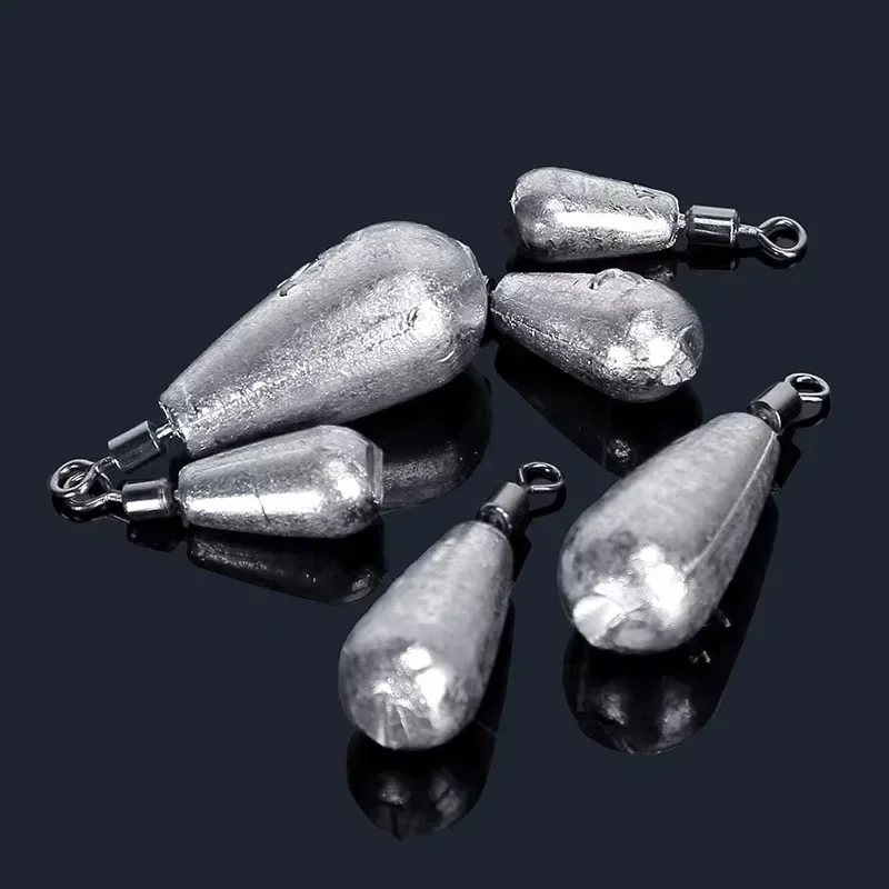 10pcs/lot Fishing Weight Sinker 3.5g 5g 7g 10g 14g 20g Water Drop Weights Fishing Tackle Accessories fishing counterweight sinker