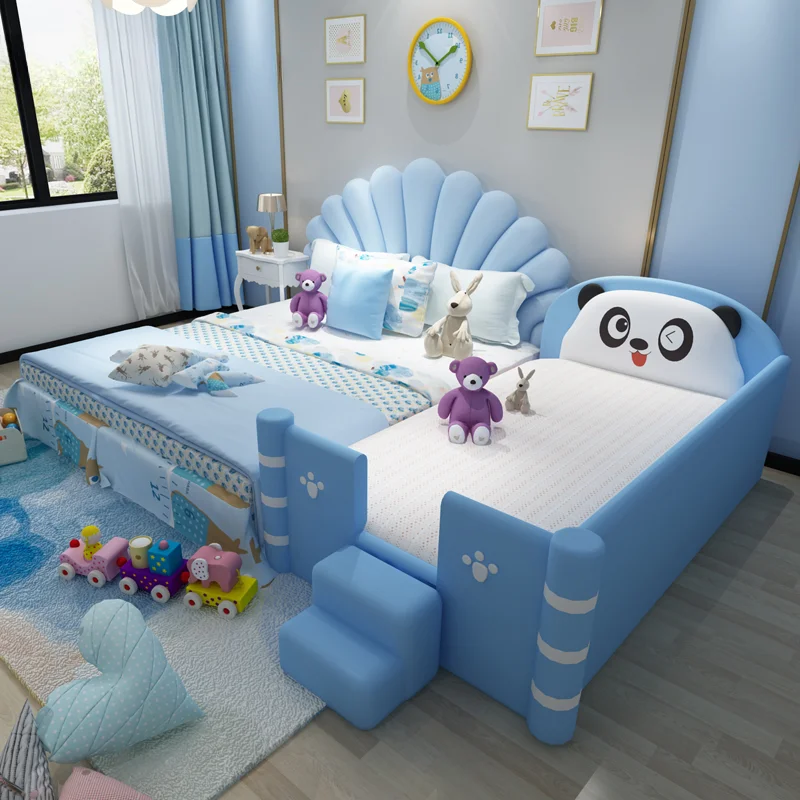 

Nordic Style Children Beds Girl Pink Hotel Double Princess Children Beds Small Apartment Camas De Dormitorio Bedroom Furniture