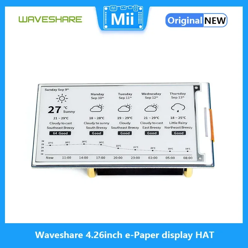 Waveshare   ÷ HAT, 800x480, , SPI ̽, ,  ̿  þ߰, 4.26 ġ