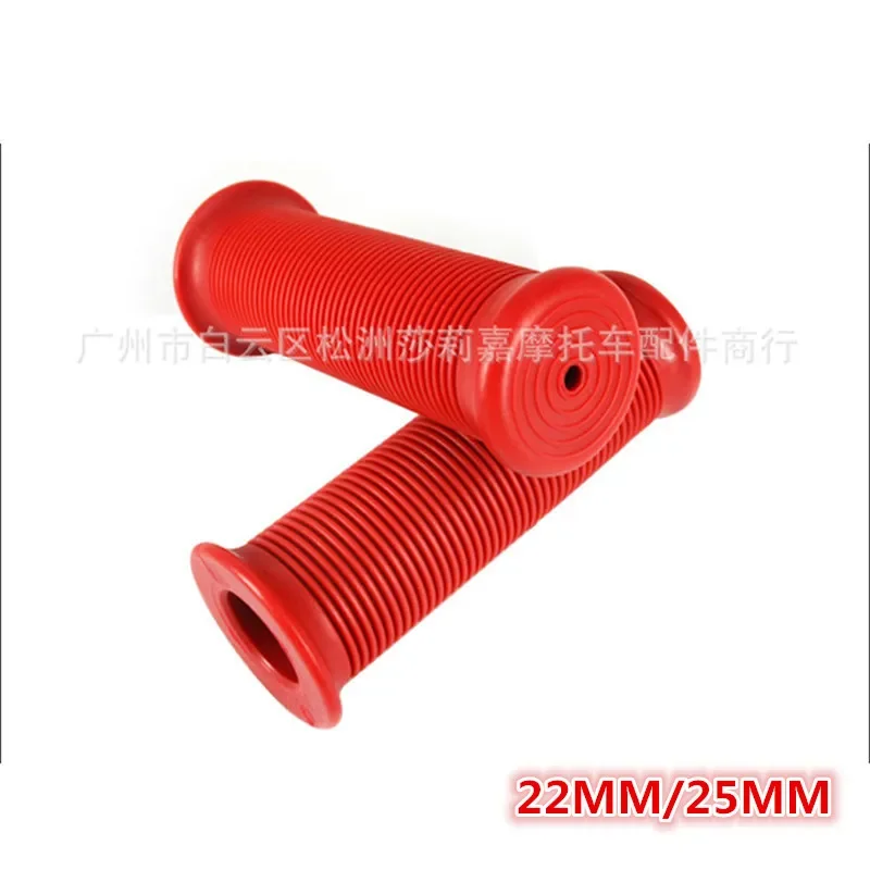 Vintage Racing Motorcycle Handlebar Hand Grips - Retro Universal Design