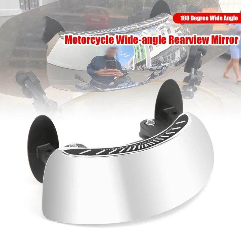 Wide Angle Safety Rearview Mirror for Motorcycles