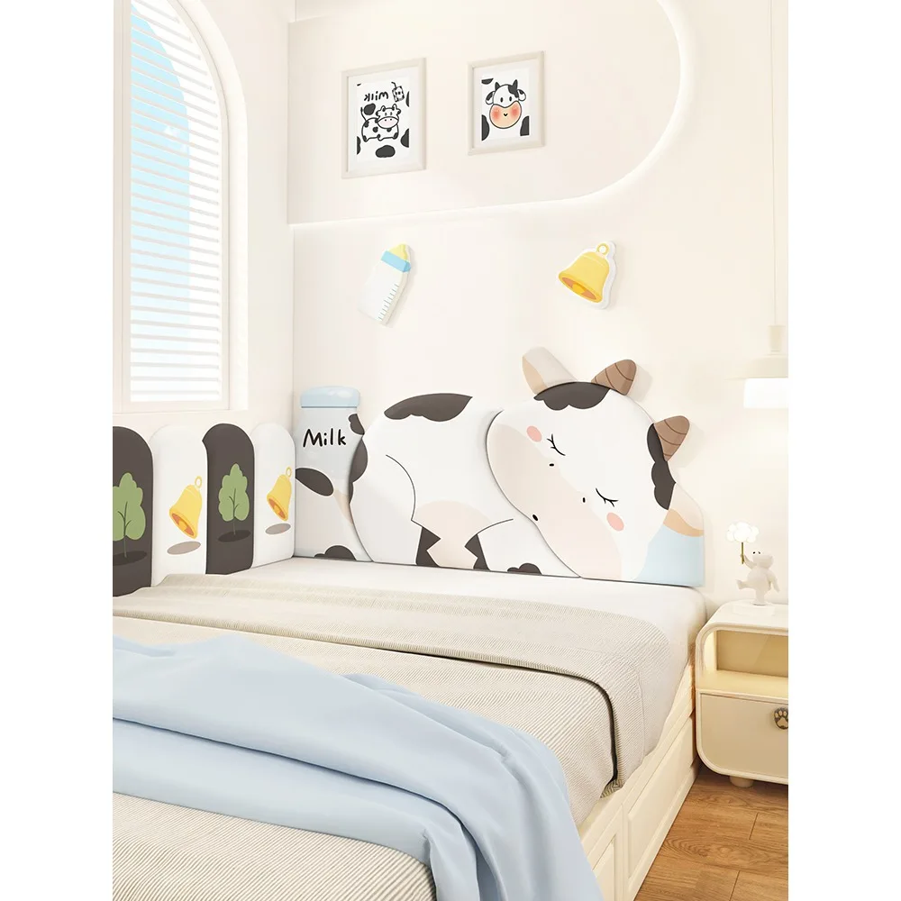 Tatami Wall Circumference Soft Bag Children's Room Boys and Girls Cute Animals Headboard Backrest Pad Anti-collision Baffle Wall