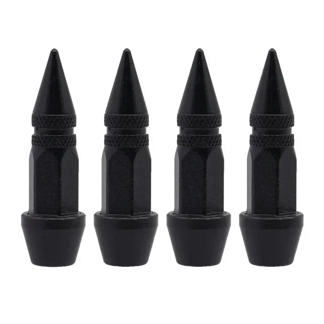 Spiked Bullet Tire Valve Caps - Dustproof Auto Exterior Accessories
