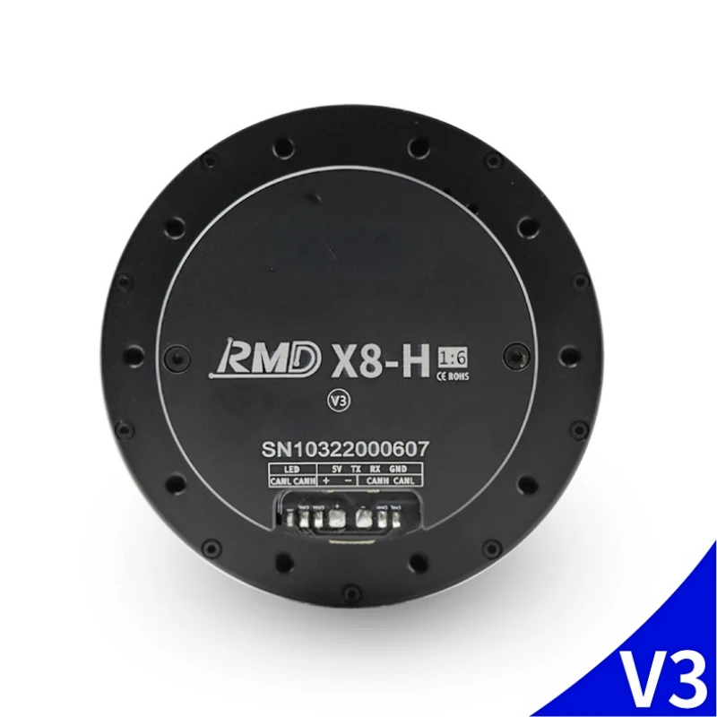 

Бесщеточный серводвигатель робот рука прямой драйвер магнит RMD-X8-H 1:6 V3 большой крутящий момент 9n M серводвигатель