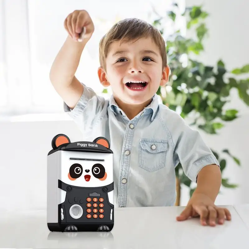 

Копилка-банкомат с рисунком панды, электронная сигарета со сканером отпечатков пальцев, копилка с паролем для детей, рождественский подарок