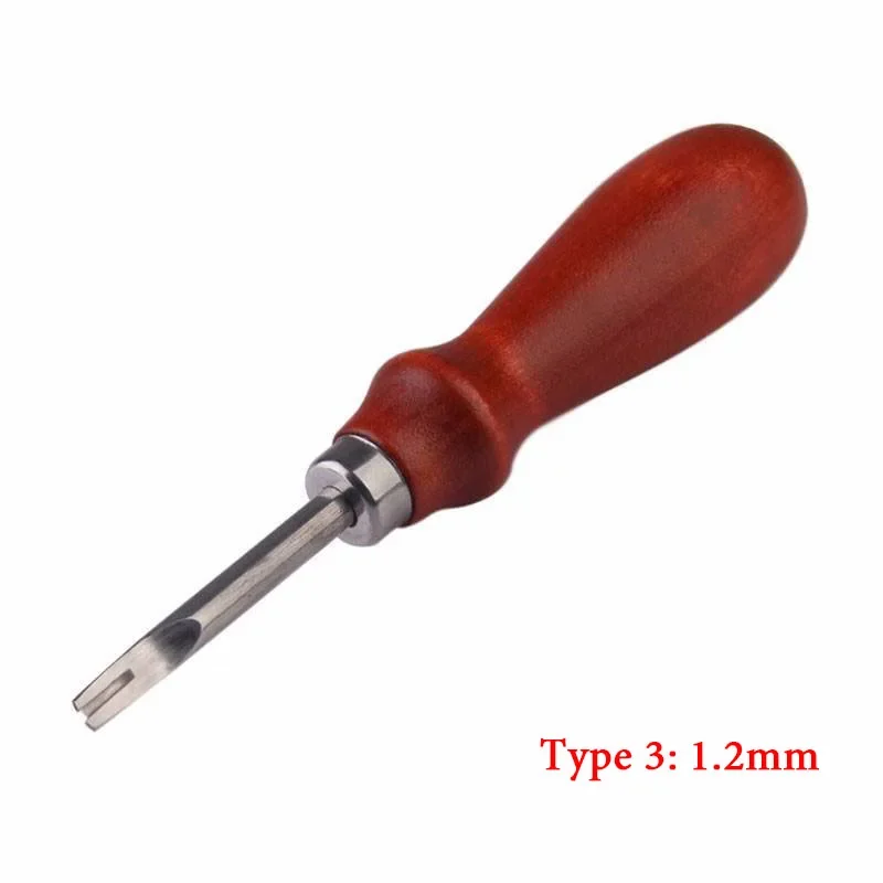 Leather Craft Edge Skiving Beveling Cutting Craft Tools with Wood Handle 1.0/1.2 /1.4 /1.6 mm Practical