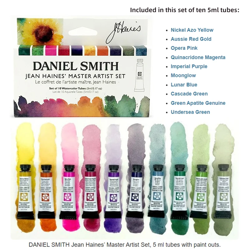Watercolor Paint Set 5ML American Daniel Smith Watercolor Paint Alvaro Jansen Chows Master Artist Set PrimaTek Essentials Water Color Tube Sets