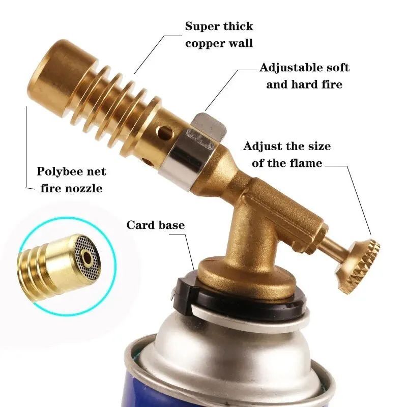 Gas Burner Welding Torch Portable Blowtorch Copper High Temperature Brass Gas Torch Brazing Solder Welding Plumb Tools gas torch welding torch gas burner