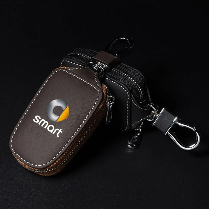 Car Remote Key Case Cover Protective Keychain For Smart 451 453 Fortwo Forfour key accessories universal logo customization