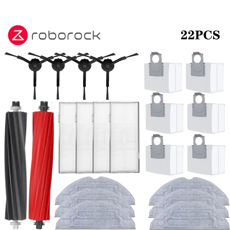 Roborock S8 Pro Ultra S8+ Robot Vacuum Spare Parts Main Side Brushes Mop Cloths HEPA Filters Dust Bags Accessories - Image 11