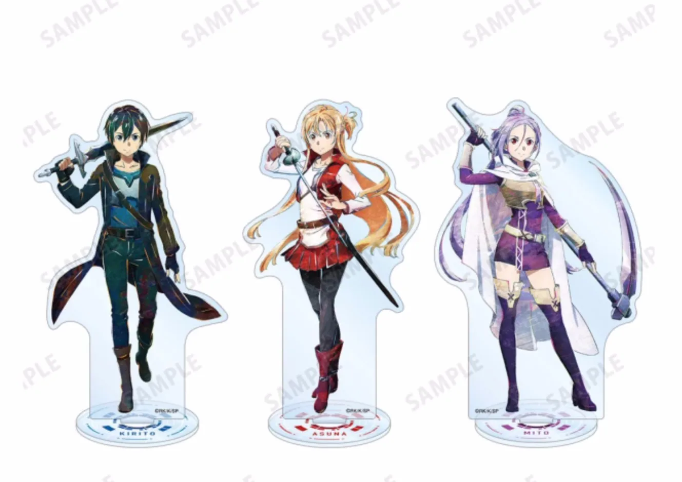 

Anime Sword Art Online Yūki Asuna Kirigaya Kazuto Mito Cosplay Acrylic Figure Stand Figure 5212 Kids Collection Toy