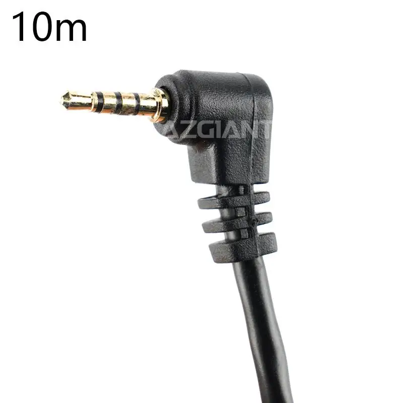 자동차 RCA 비디오 후면 보기 카메라용 잭 연장 케이블, DVR 카메라 케이블, 6, 10M, 5 핀, 2.5mm