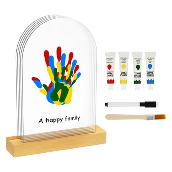 Kit di impronte digitali per la famiglia fai-da-te Set di impronte digitali per bambini personalizzato Kit di impronte digitali per la famiglia creativa decorativa per la festa della mamma dei nuovi genitori