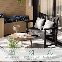 Memorial Bench   50   Weatherproof Durable Outdoor Bench  2 Person Park Bench  Easy to Move  Multi Purpose Design Ideal for Por 1