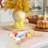 Rabbit Serving Tray Food Wood Plate Decor Shape Wooden Fruit Desktop Easter Bunny 4