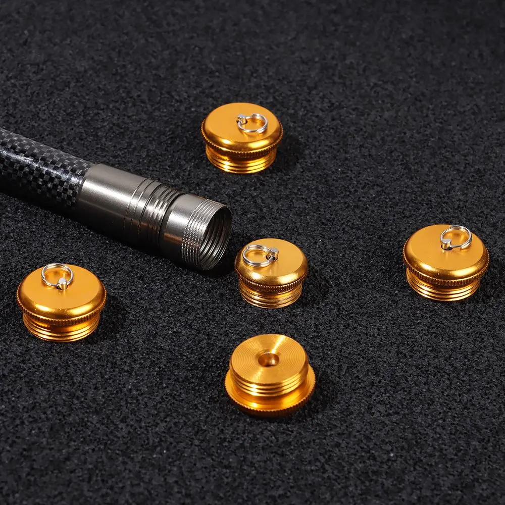 1pc Angelrute Hecks topfen Aluminium legierung Rute Bodens chutz Stopper Schraube Stecker Stange Stange Butt Caps Angel zubehör – Detail 8