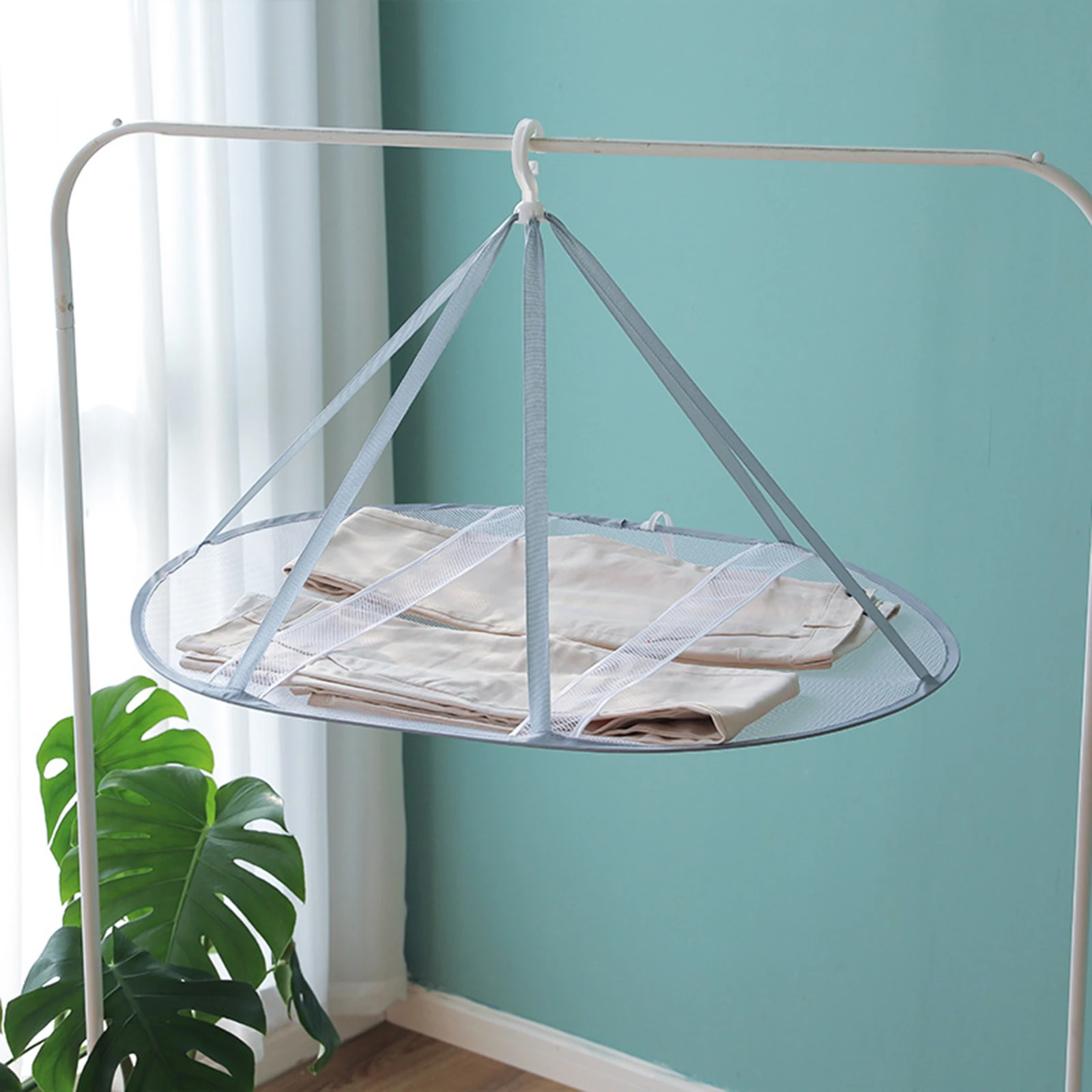 Sweater Drying Rack Hanging Cloth Dryer Multipurpose Drying Net Collapsible Flat Dryer Mesh Net Bathroom Accessories 2