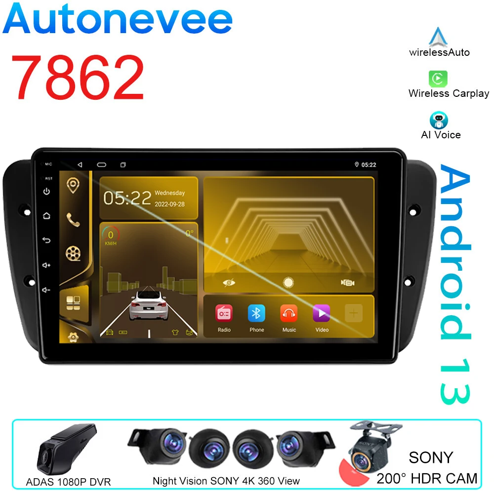 

Android 12 For SEAT Ibiza 6J IV 4 2008 - 2015 Car Radio Navigation GPS Carplay Auto Multimedia Video Player Stereo No 2din DVD