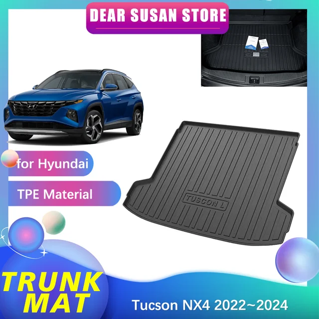 Rear Trunk Mat for Hyundai Tucson L NX4 2022 2023 2024 Luggage