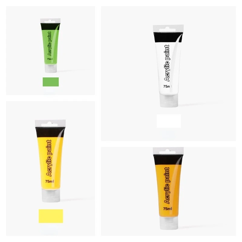 

75 мл/трубка, высококачественная акриловая краска, студия «сделай сам», ручная роспись, создание керамики, раскраска стен, пигмент для рисования