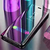 For Samsung Galaxy S21 Case Smart Mirror Leather Flip Stand Phone Cover For S20 S 21 FE S21 Plus S21Ultra S21 + Clear View Cases 6