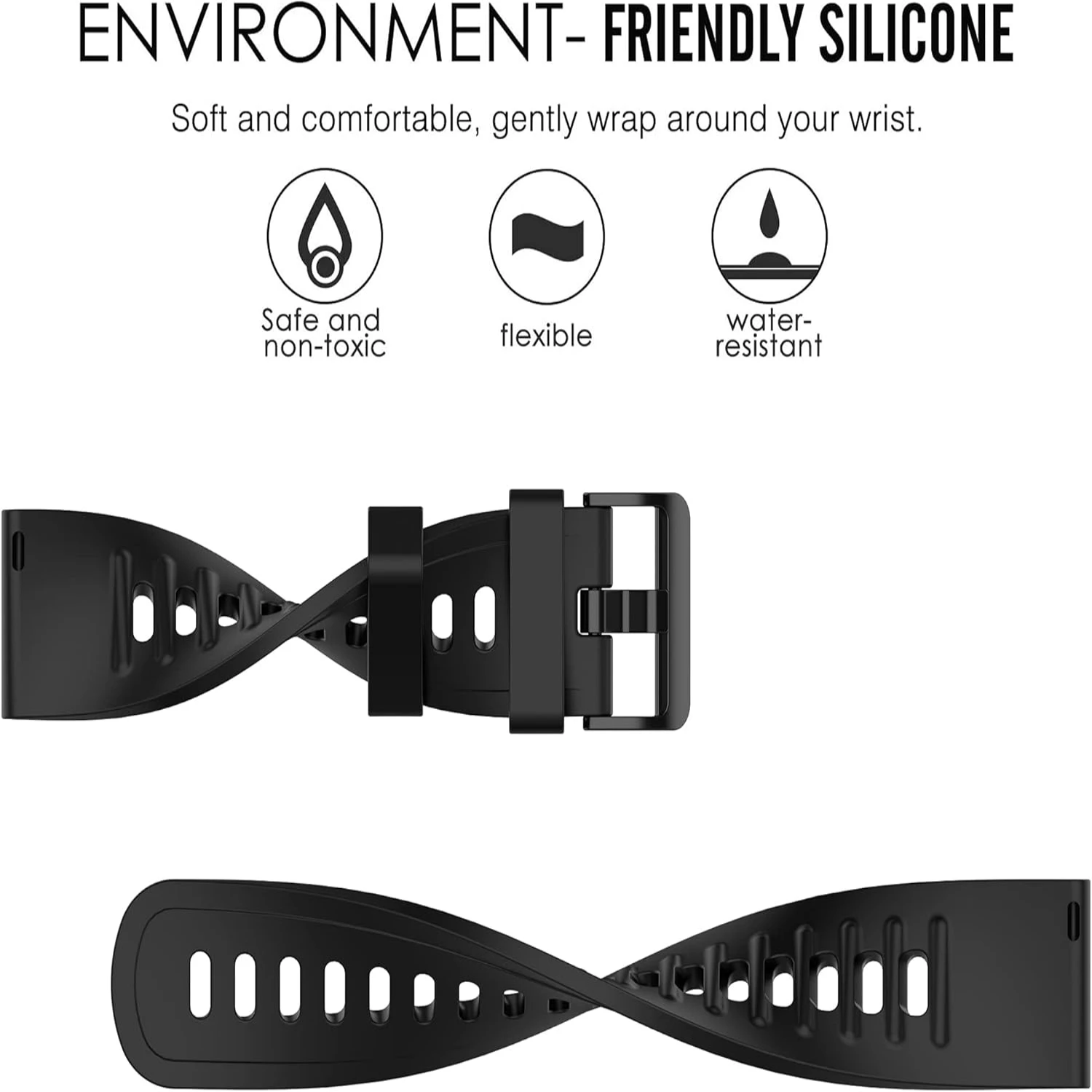 Comfortable and Durable Soft Silicone Replacement Band for Neo Smartwatch, Compatible with Neo Smartwatch, Stylish and Reliable