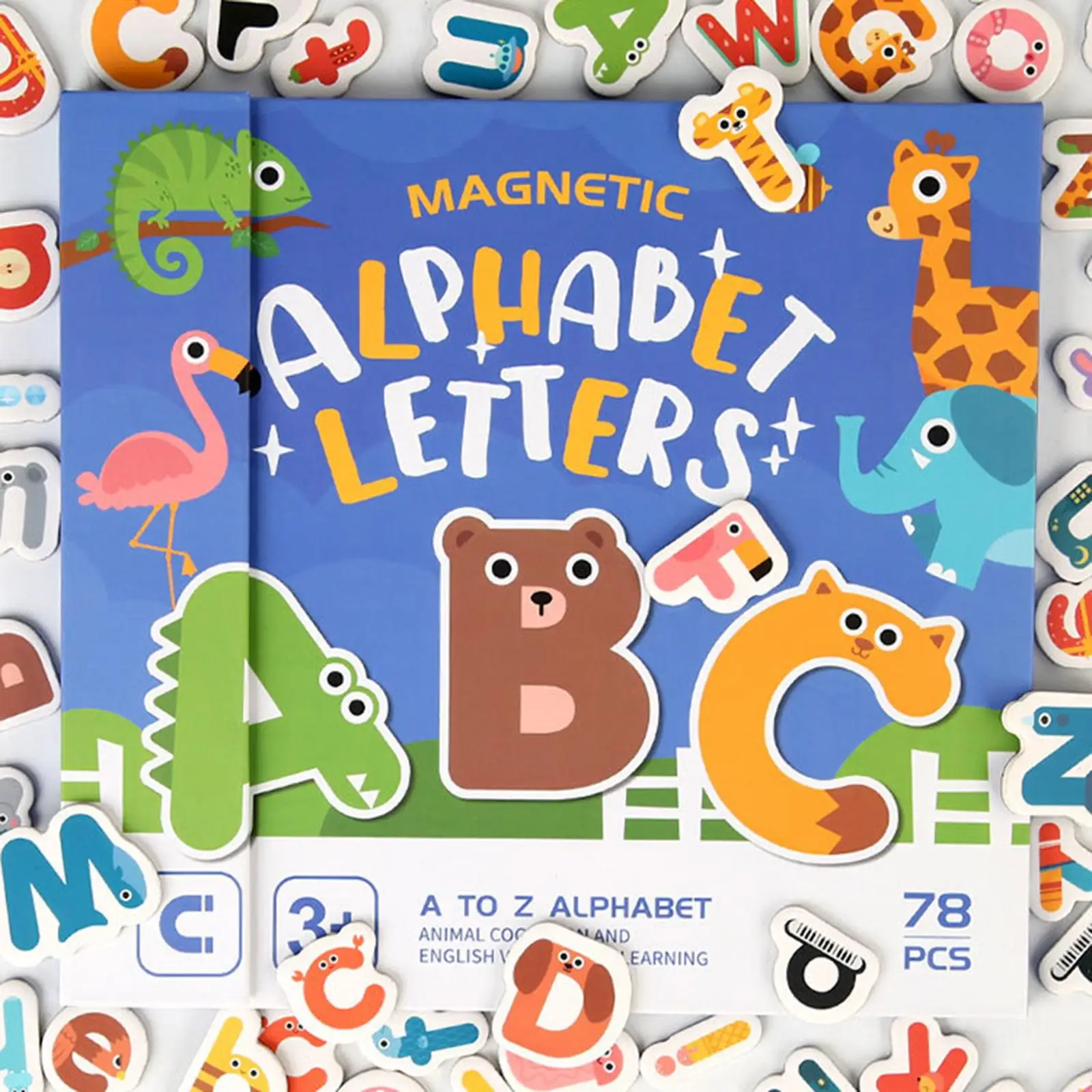 

Magnetic Letters Toys Developing Educational Toy Letters Matching Toy for Kindergarten Kids Preschool Boys Girls Birthday Gifts