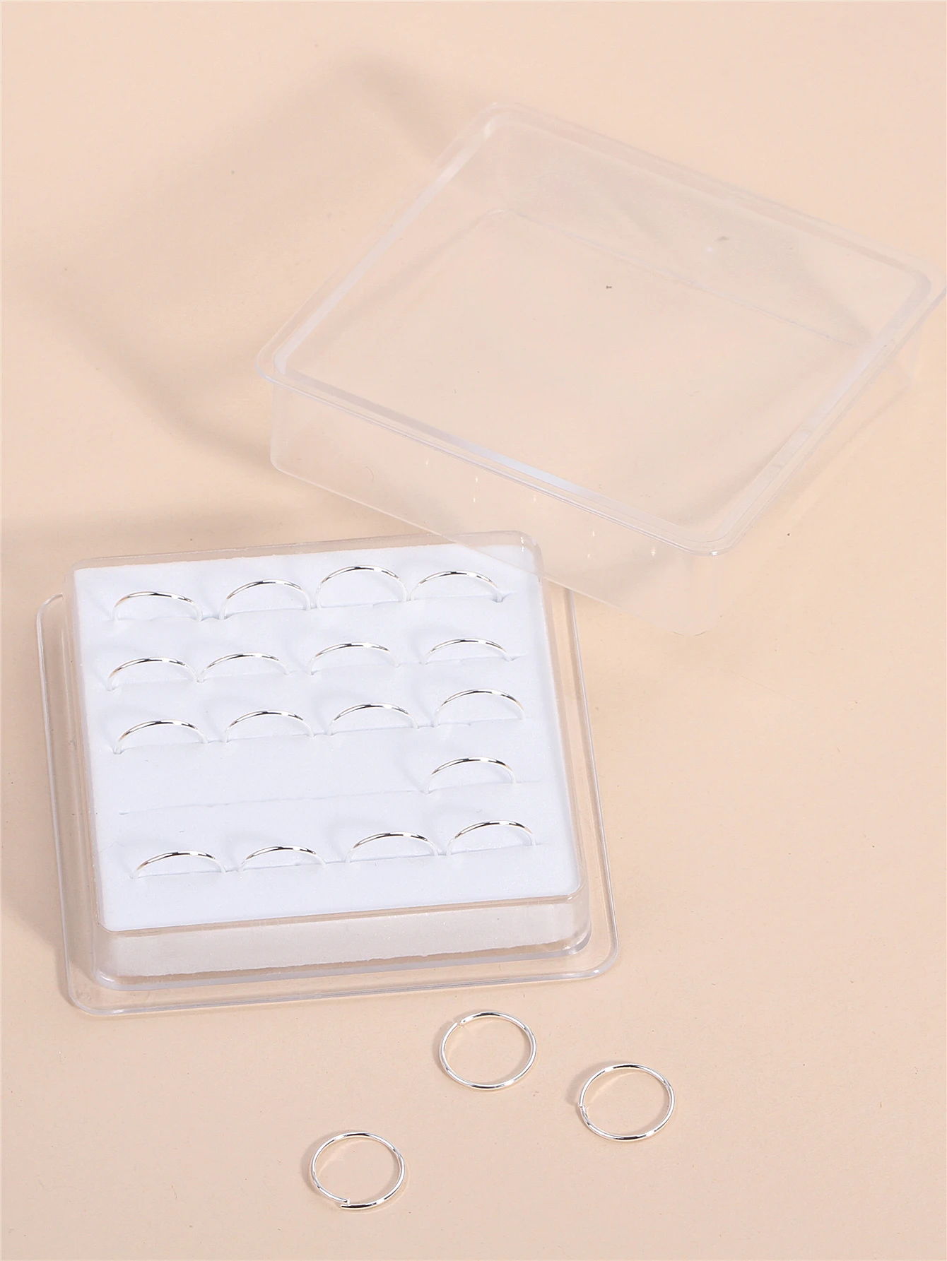 Nose Rings Piercing Jewelry Body Piercing Jewelry Body Jewelry 20PCS 10MM Hoop Nose Rings for Women Men Silver Gold Color Simple Classic Round