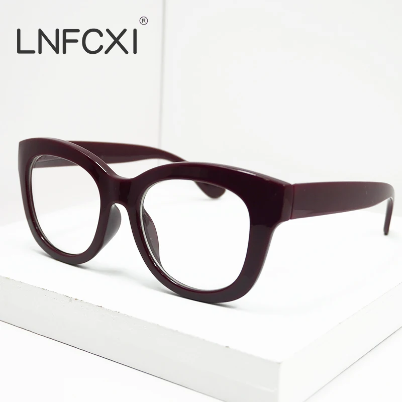 Reading Glasses Women Men Optical Frame Spring Temples Clear Anti-Blu-Ray Retro