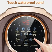 อุปกรณ์แช่เท้า อ่างแช่เท้าไฟฟ้าในครัวเรือน พร้อมระบบนวดและทำความร้อน อ่างแช่เท้าอัตโนมัติ เครื่องนวดเท้า 220V 4