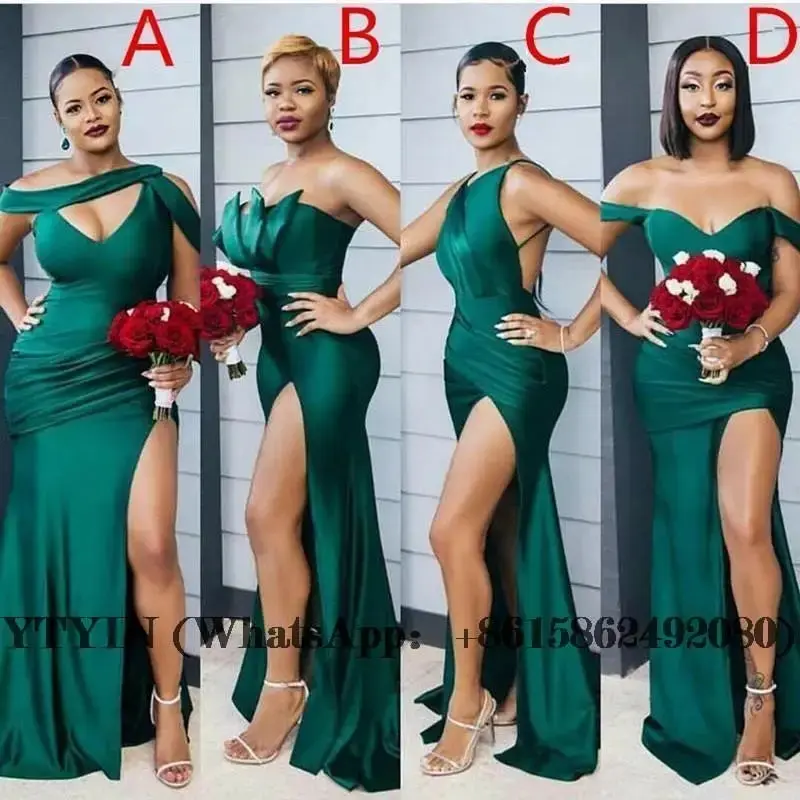 

Mermaid Bridesmaid Dresses Women Trumpet Long Prom Dress Weddin Maid Of Honor