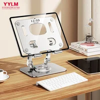 360° Rotation Tablet Stand for iPad, Adjustable Foldable Tablet Holder,Aluminum Phone Stand Compatible with iPad Pro/ Air/ Mini 2