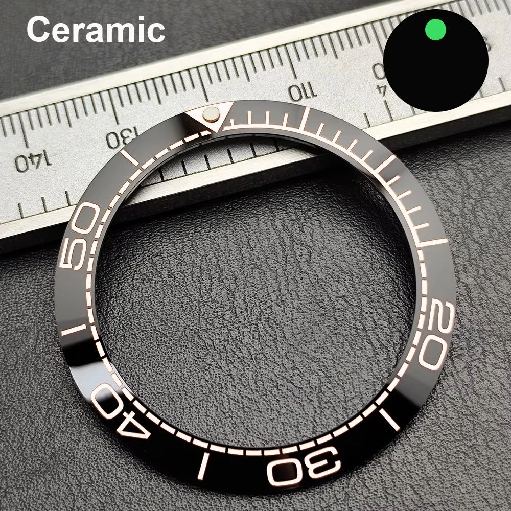 Enhanced Sloped Ceramic Aluminum Watch Bezel Ring Replacement