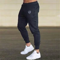 NEW Fashion Jogging Pants Men's Fitness Sweatpants Elastic Comfortable thin Casual trousers printing Training Slim sports Pants