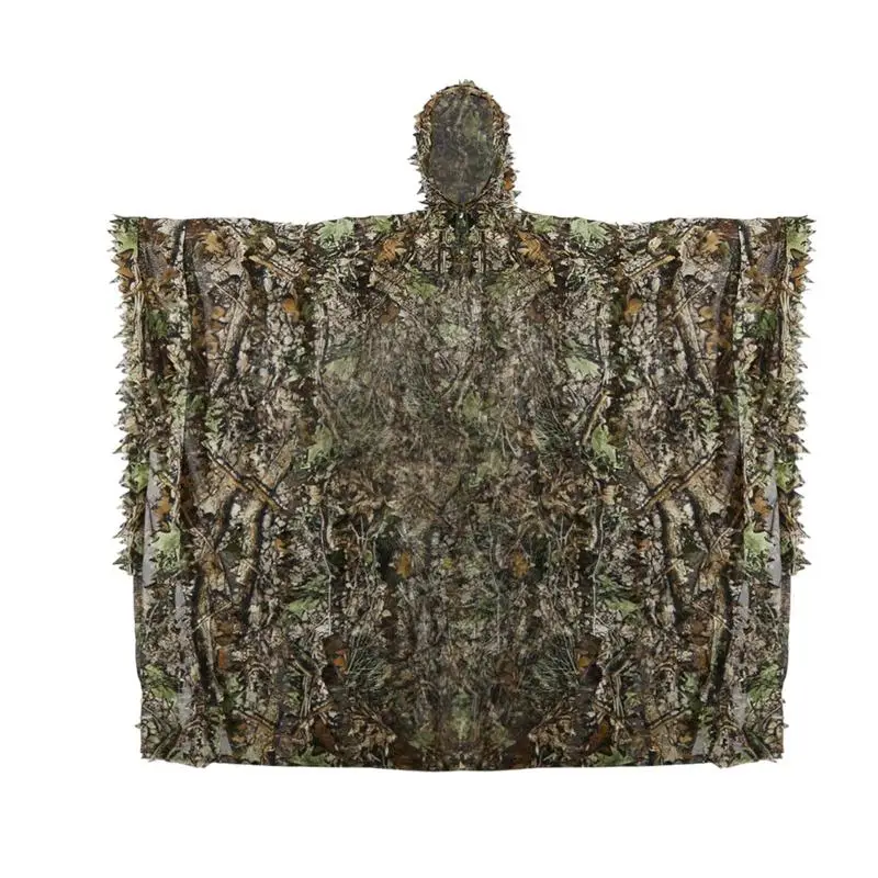 Vêtements ghille camouflage 3D jungle observation oiseaux pêche extérieure respirant confortable homme femme