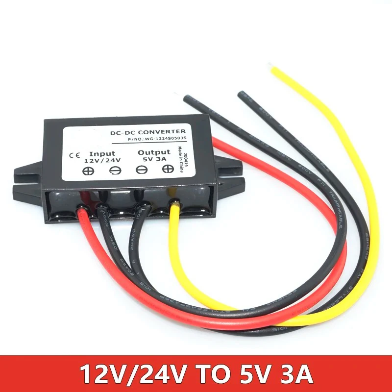 Universal Step Down Voltage Power Adapter with Reverse Protection and Type-C USB Port