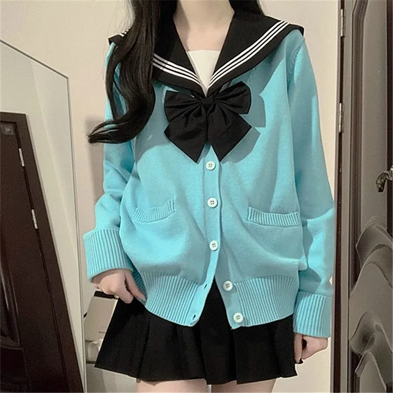 V Neck Long Sleeve Knitted Sweater Cardigan Coat