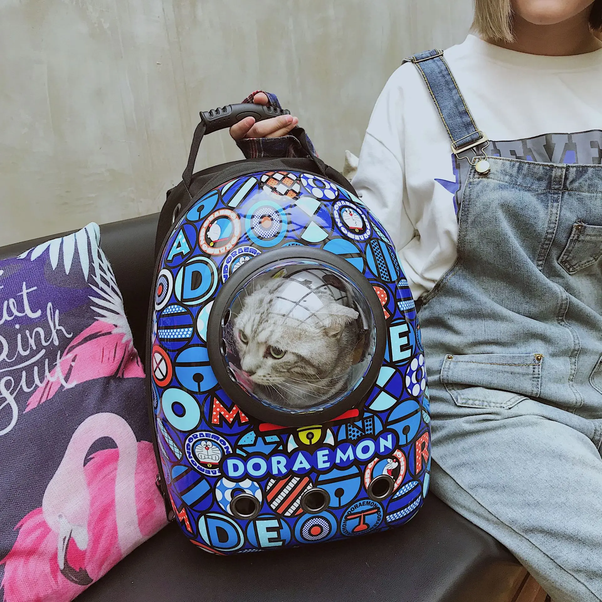 Shoulder Capsule Pet Bag Go Out Portable Backpack Cat Bag Supplies Travel Carrier Space