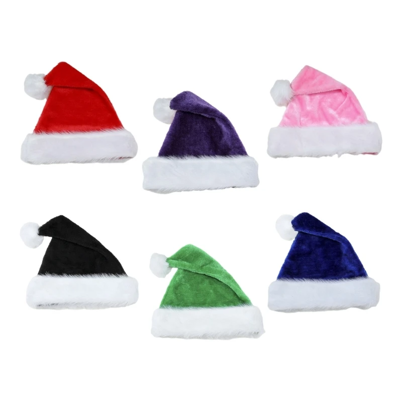 Y1UB Festive Christmas Headwear Thicken Plush for New Year Christmas Party