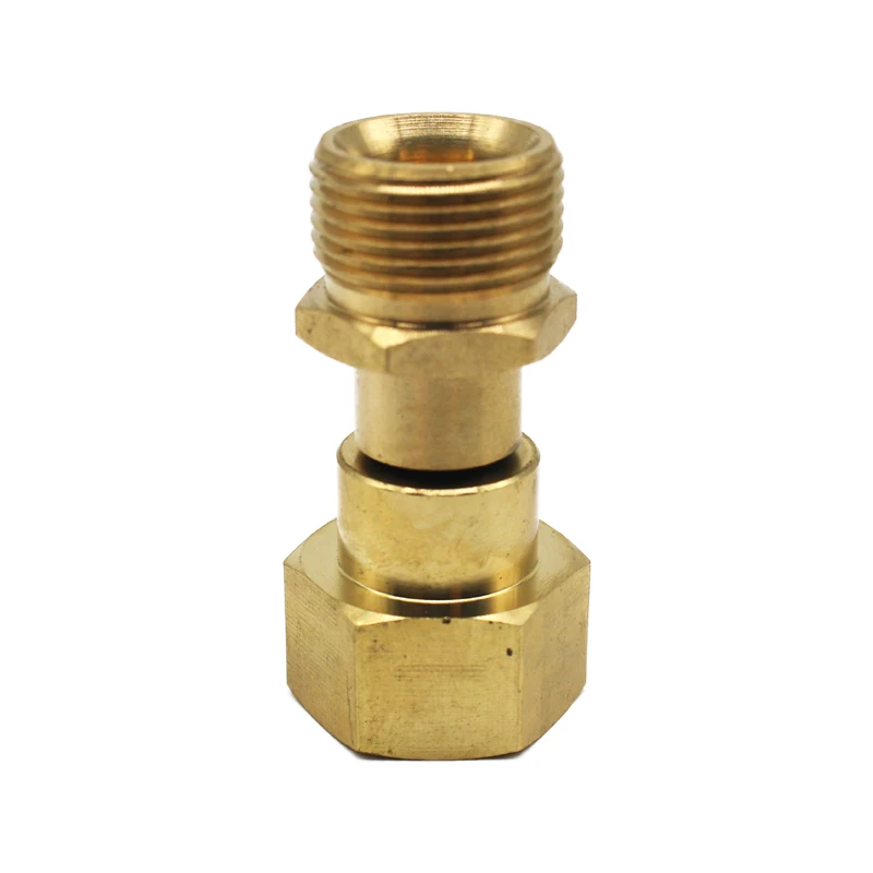 Brass High Pressure Washer Swivel Joint Connector Hose Fitting M22 14mm Thread 360 Degree Rotation Hose Sprayer Connector 4