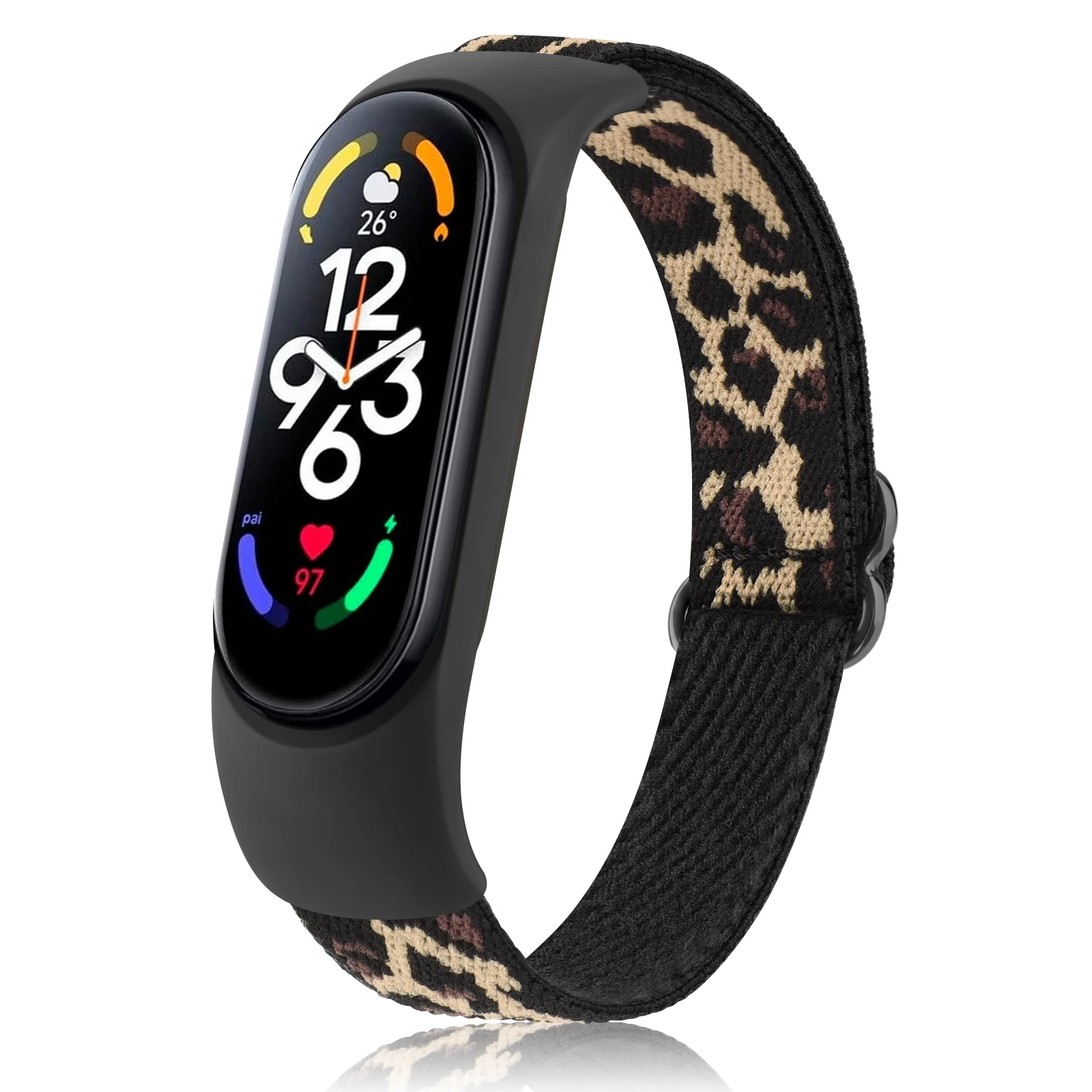 ตัวเลือกสินค้า สายนาฬิกาปรับได้ ยืดหยุ่นสำหรับ Mi Band 7-3