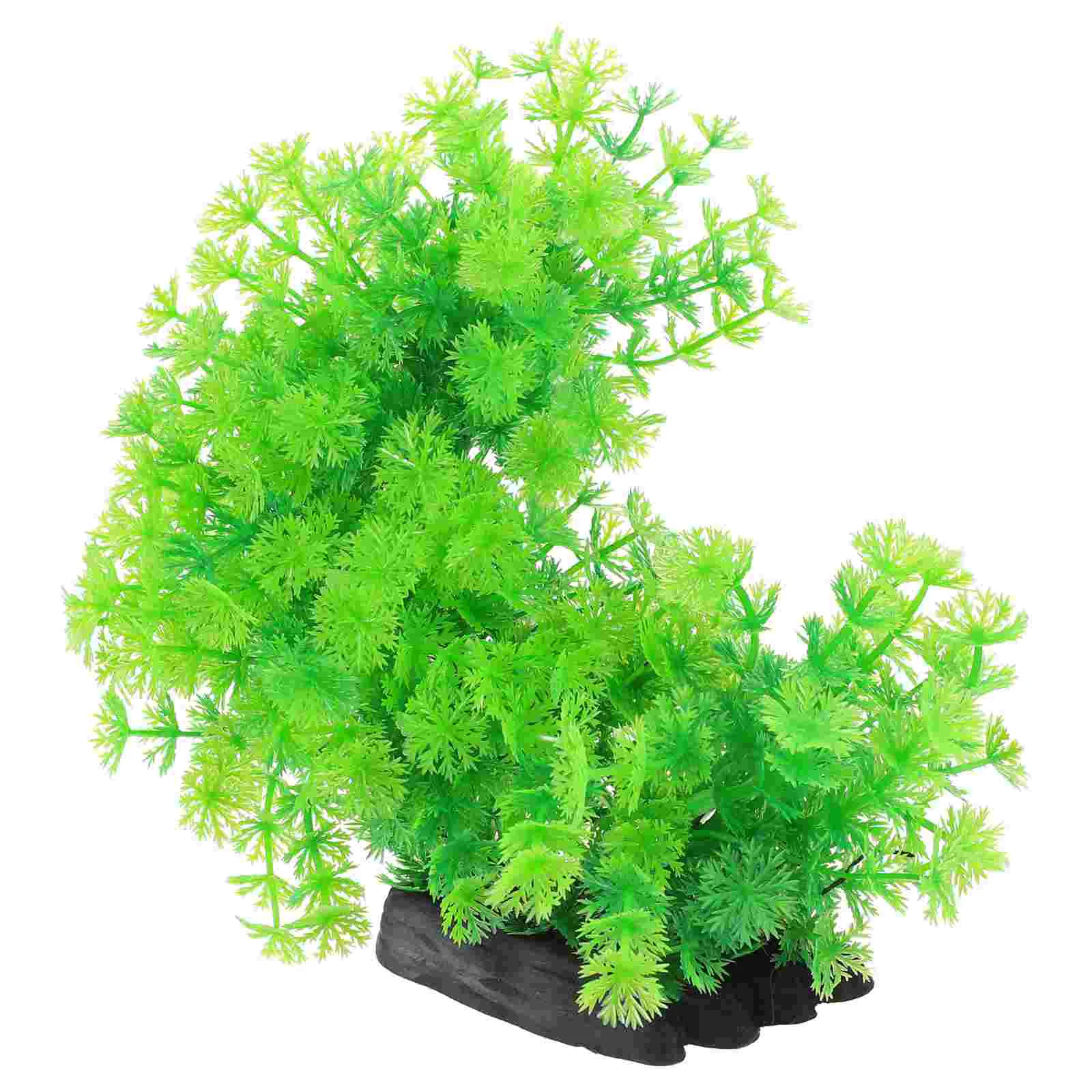 

Aquarium Decoration Bathroom Decorations Plastic Fish Tank Plants Decors Fake Accessories Realistic Decorative