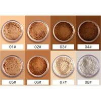 Poudre de maquillage ample, contrôle de l'huile minérale mate, correcteur de visage longue durée, finition bronzante, Contour pour peau noire foncée 3
