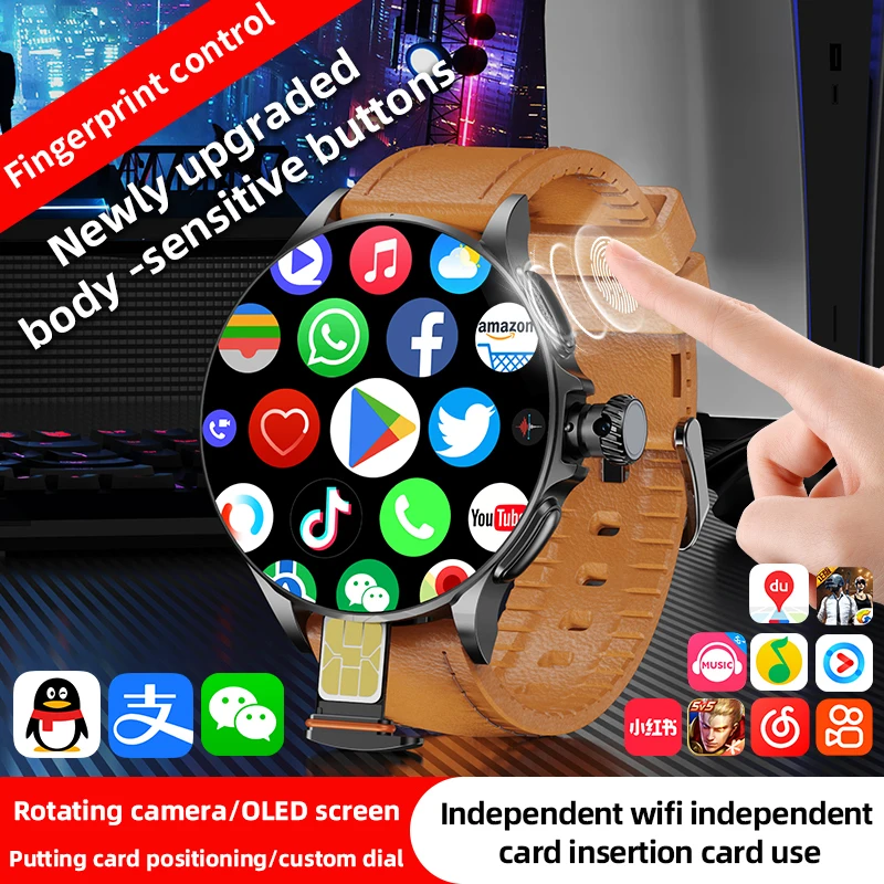 2025 New Android Smart Watch Men GPS 4G/32G ROM Storage HD Dual Camera ...
