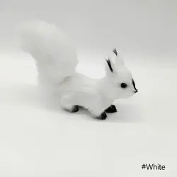 Charming Mini Squirrel Plush Ornament for Holidays and Birthdays (WHITE)